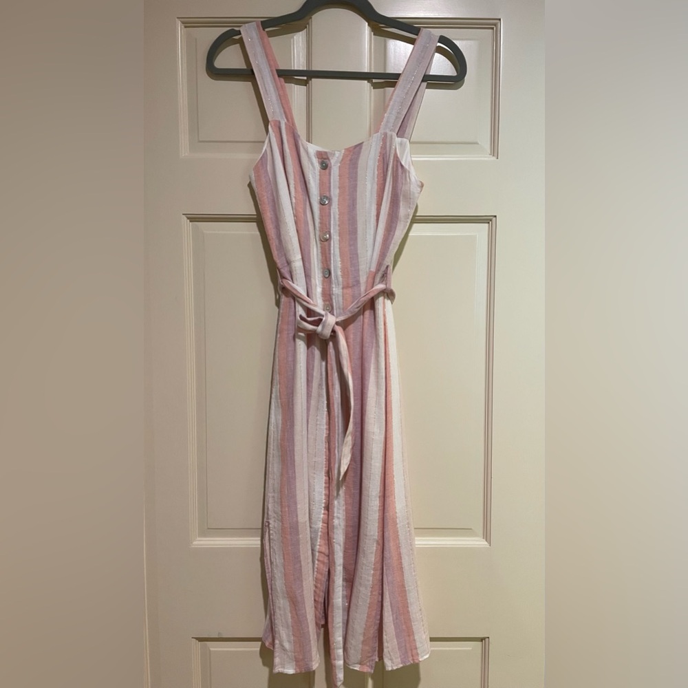 Rails - Clement midi button down linen dress